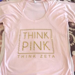 ZTA Think Pink, Think Zeta Philanthropy Tee